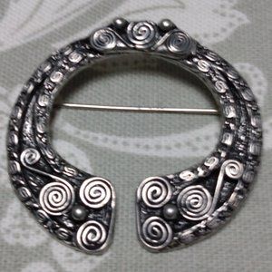 Pewter Celtic Brooch